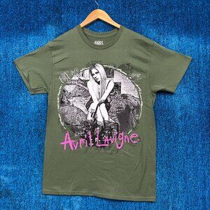 Avril Lavigne Skater Boy Green Rock T-Shirt Size Large